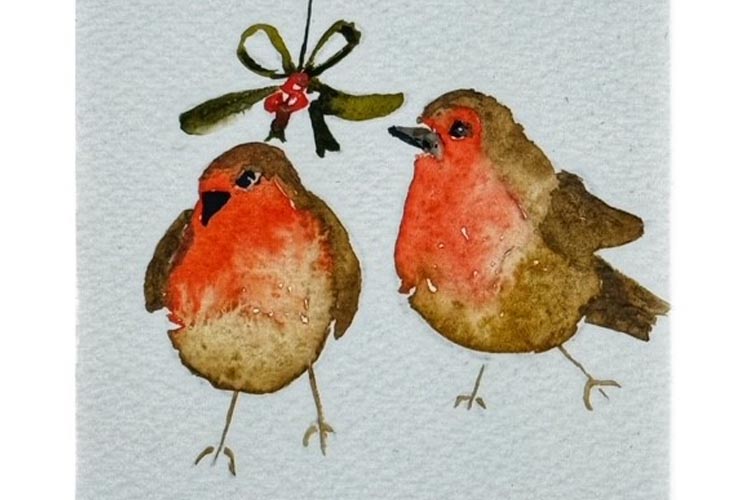 

  
      Robin birds in watercolours
  
